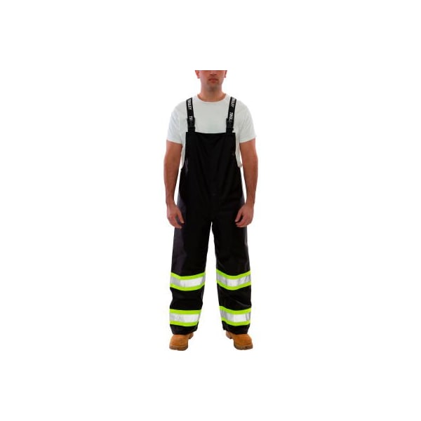 Tingley Icon Waterproof Breathable Overalls with Fluorescent Yellow-Green Tape, Black, S O24123C.SM - main